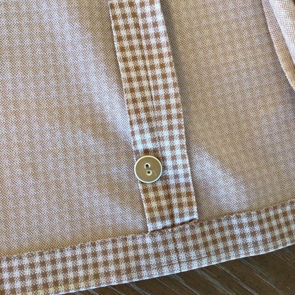 Vintage Bleyle For Hooper Womens 70’s Tan Checked Blazer Jacket Size 16 - Picture 13 of 16